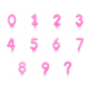 Siffertårtljus Glitter Rosa Siffertårtljus Glitter Rosa