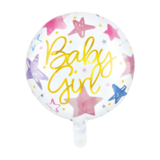 Baby Girl Folieballong Ljusrosa