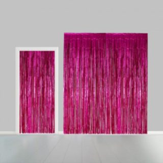 Glitterdraperi Cerise