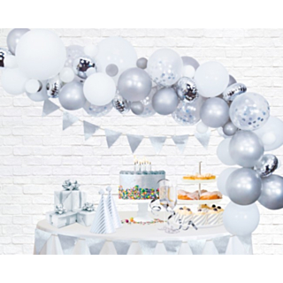 Ballongbåge DIY Silver