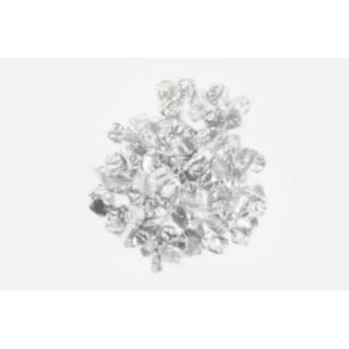Metalliska Rosenblad Silver
