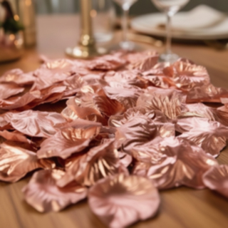 Metalliska Rosenblad Roséguld