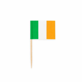 Irland flag: grøn, hvid og orange