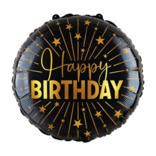 Happy Birthday Golden Celebrations Stor Folieballong