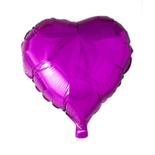 Hjärta Folieballong Cerise