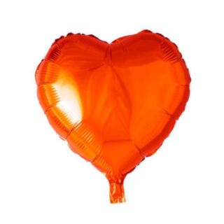 Hjärta Folieballong Orange