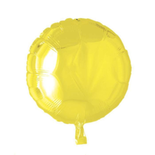 Rund Folieballong Gul