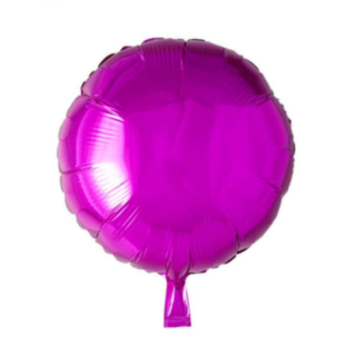 Rund Folieballong Hot Pink