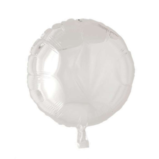Rund Folieballong Vit
