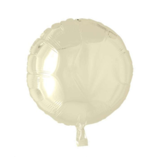 Rund Folieballong Cremevit
