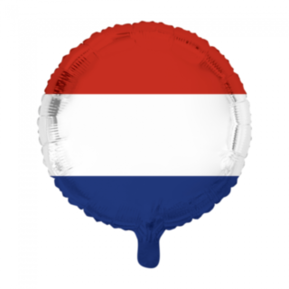 Rund Hollands Flagga Folieballong