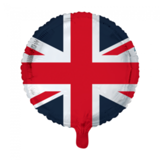 Storbritanniens Flagga Rund Folieballong