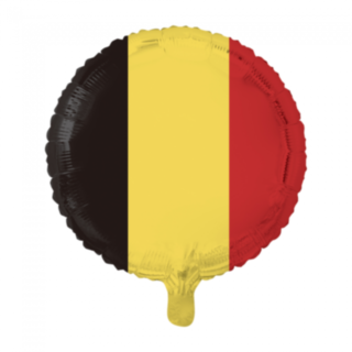 Rund Folieballong Belgienflagga