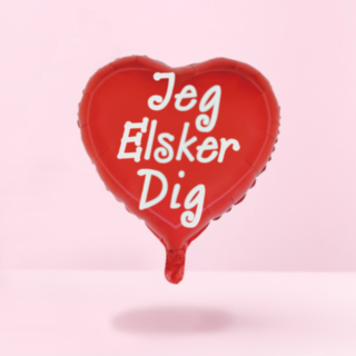 Hjärta Jeg Elsker Dig Folieballong