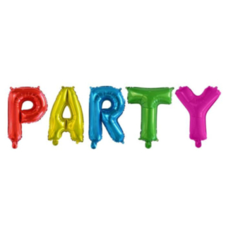 Party Folieballonger Flerfärgade