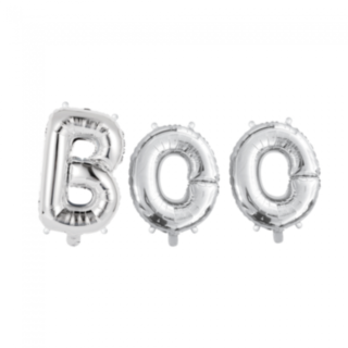 Boo Folieballonger Silver