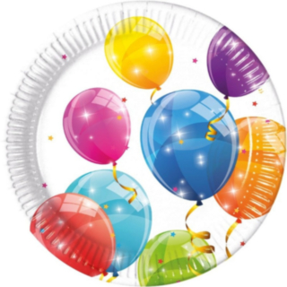 Ballonger Papperstallrikar