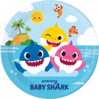 Baby Shark® Papperstallrikar