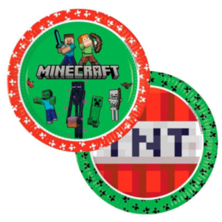 Minecraft® Papptallrikar