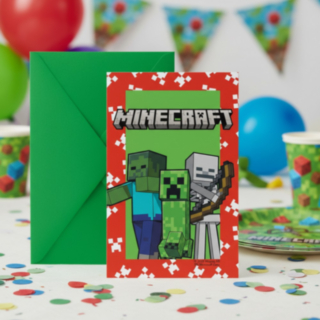 Minecraft® Inbjudningskort