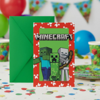 Minecraft® Inbjudningskort