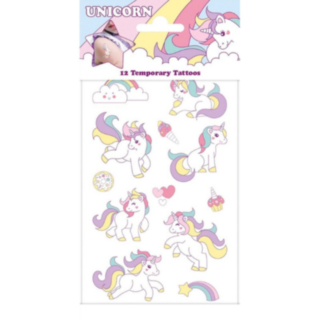Enhörning Cute Falska Tatueringar