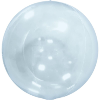 Genomskinlig Rund Ballong Ljusblå