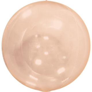 Genomskinlig Rund Ballong Orange