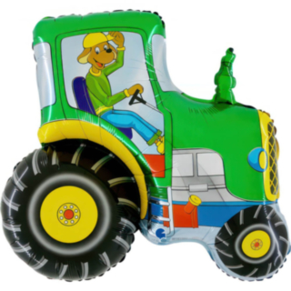Traktor Folieballong Grön