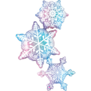 Snöflinga Trio Folieballong