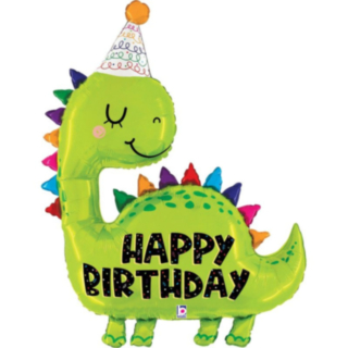 Dinosaurie Happy Birthday Folieballong