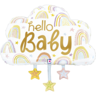 Hello Baby Moln Folieballong