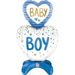 Baby Boy Hjärta Folieballong