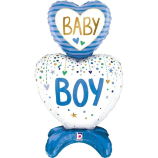 Baby Boy Hjärta Folieballong