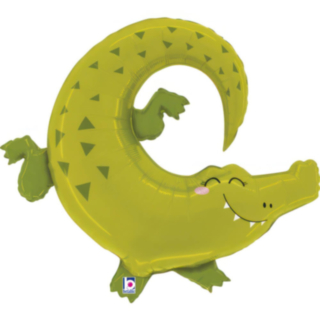 Alligator Folieballong Grön