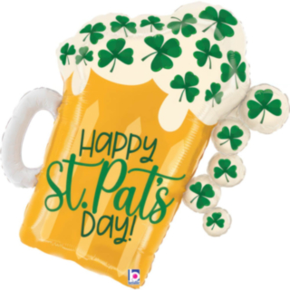Ölglas St. Patrick's Day Folieballong