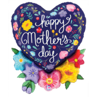 Happy Mother's Day Blommor Folieballong