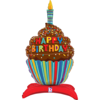Happy Birthday Cupcake Folieballong