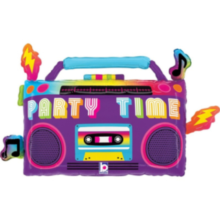 Boombox Party Time Folieballong
