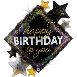Happy Birthday Stjärna Folieballong