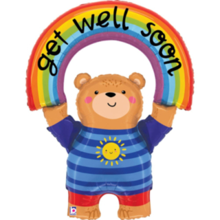 Get Well Soon Nalle Folieballong