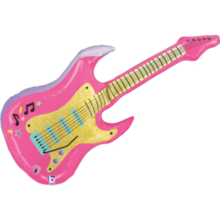 Rosa Gitarr Folieballong