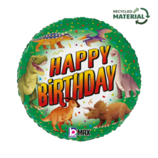 Dinosaurie Happy Birthday Folieballong