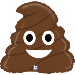 Emoji Bajs Folieballong