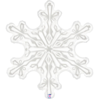Snöflinga Folieballong Vit