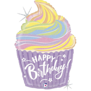 Happy Birthday Cupcake Folieballong