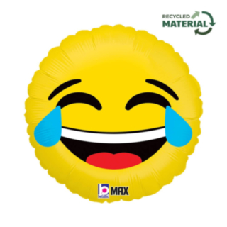 Emoji Skratta Folieballong Gul