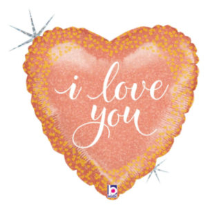 I Love You Hjärta Folieballong