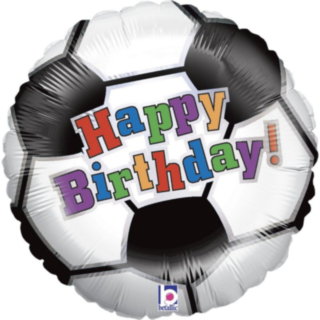 Fotboll Happy Birthday Folieballong
