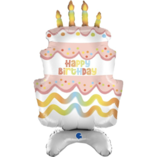 Födelsedagstårta Happy Birthday Folieballong